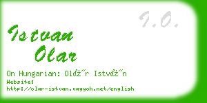 istvan olar business card